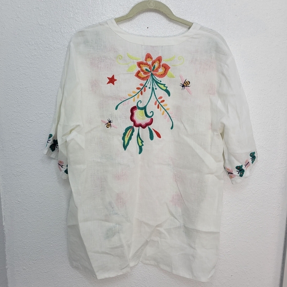 Johnny Was AVERI EASY V-NECK TOP Size XL - Picture 6 of 10